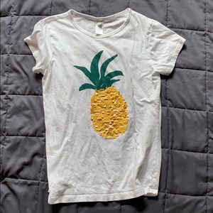 Crewcuts white t-shirt with Pineapple